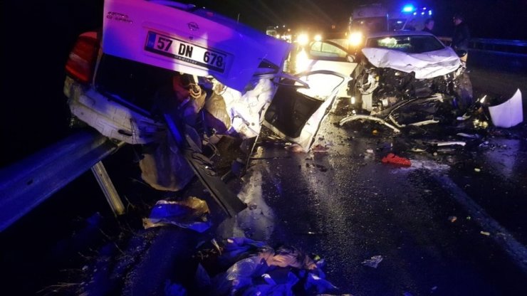 Sinop’ta trafik kazası: 4 ölü, 6 yaralı