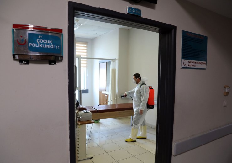 Van Bölge Eğitim ve Araştırma Hastanesi dezenfekte edildi