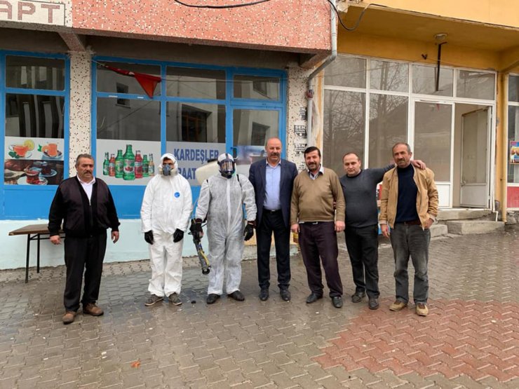 Akıncılar'da koronavirüs önlemleri