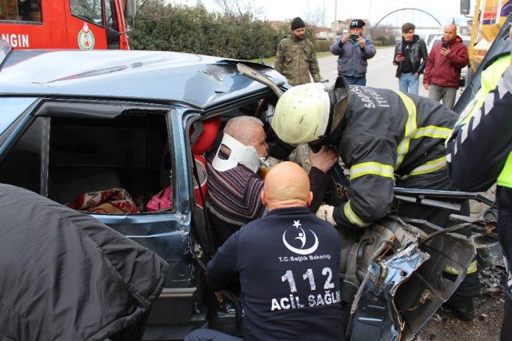Samsun’da trafik kazası: 4 yaralı