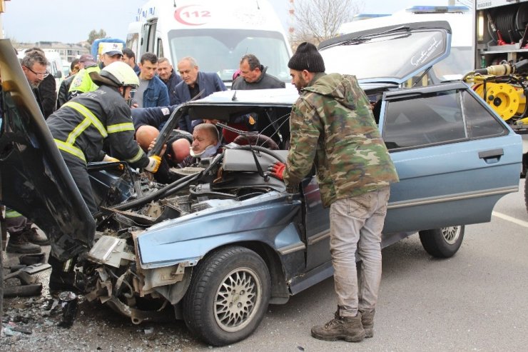 Samsun’da trafik kazası: 4 yaralı