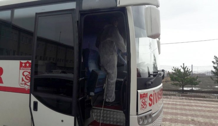Sivasspor’da tesisler dezenfekte edildi