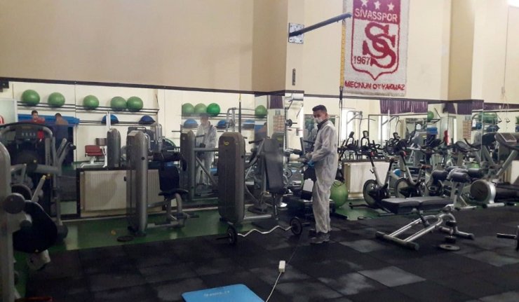 Sivasspor’da tesisler dezenfekte edildi