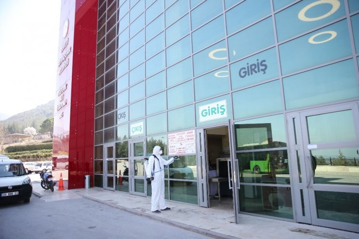 Denizlispor tesisleri dezenfekte edildi