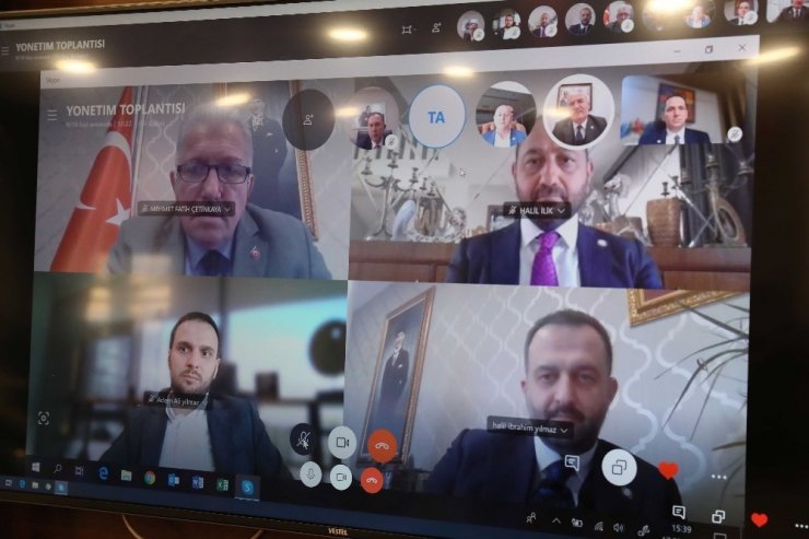 ATO’nun video konferanslı toplantıda ekonomik önlemler görüşüldü