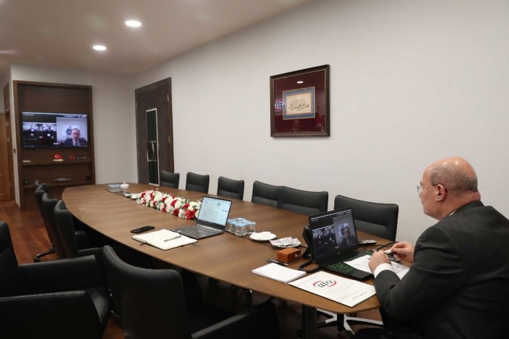 ATO’nun video konferanslı toplantıda ekonomik önlemler görüşüldü