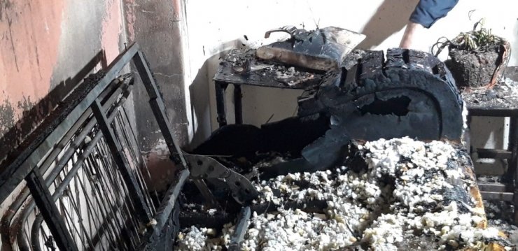 Aydın’da ev yangını