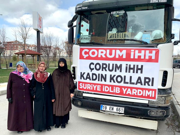 Çorum İHH'nın 17. yardım tırı İdlib için yola çıktı