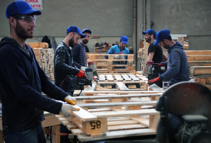 İki kardeşin ürettiği paletler 10 ülkeye ihraç ediliyor