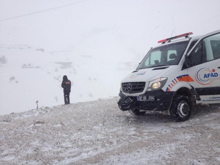 Karaman’da kayıp şahıs için arama kurtarma çalışması başlatıldı