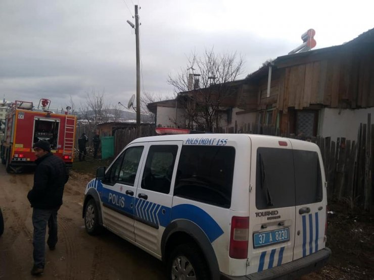Kastamonu’da yangında bir kişi yaralandı