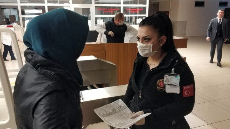 Samsun Adliyesinde "korona" önlemi