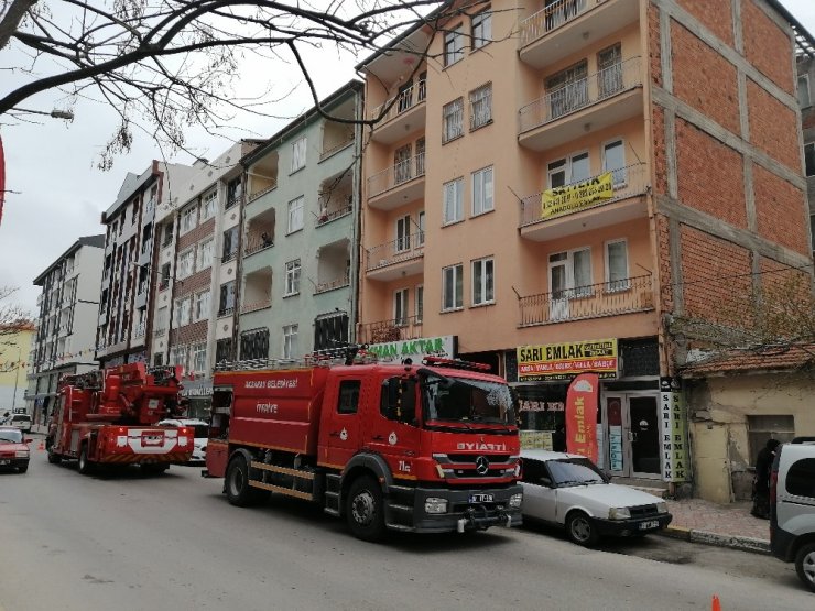 Aksaray’da baca yangını