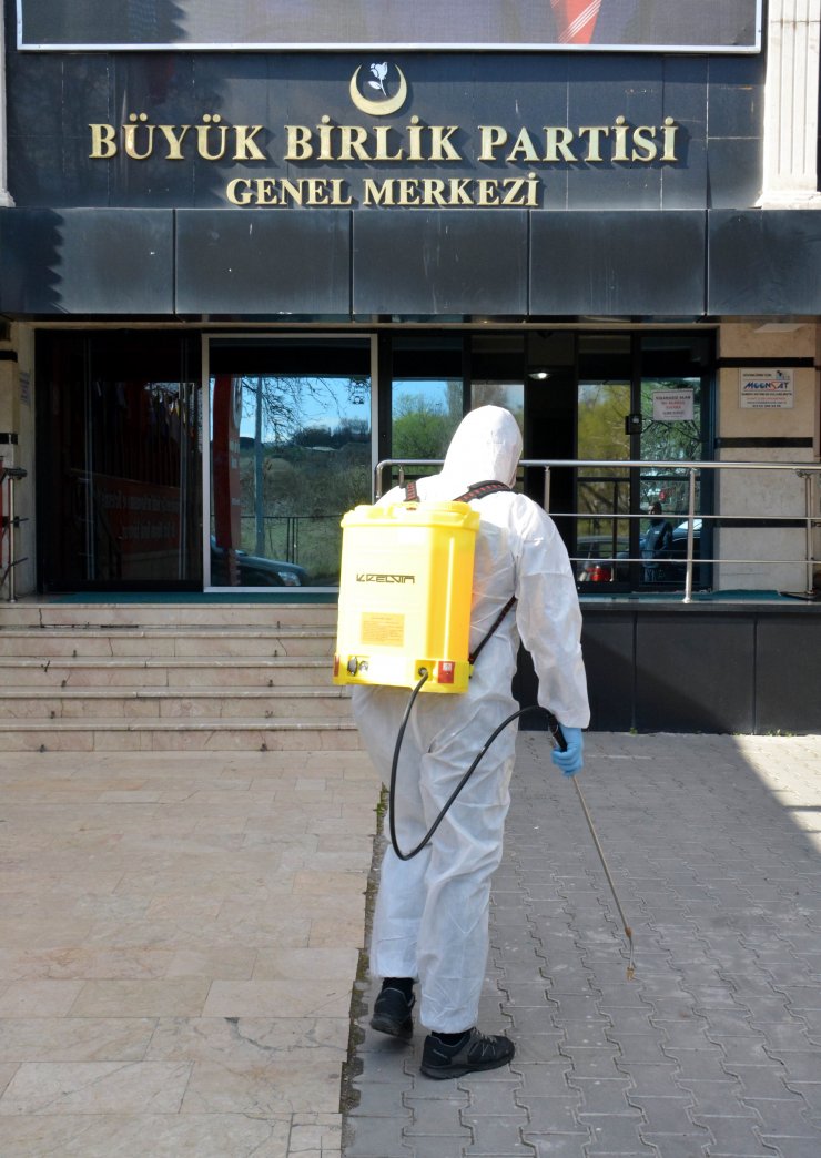 BBP Genel Merkezi koronavirüse karşı dezenfekte edildi