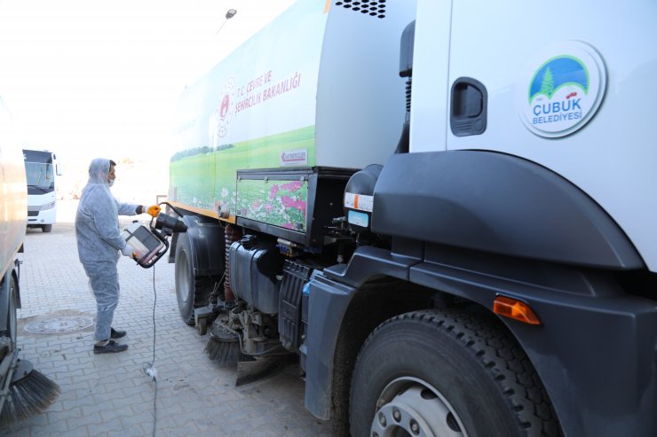 Çubuk ilçesinde koronovirüs tedbirleri