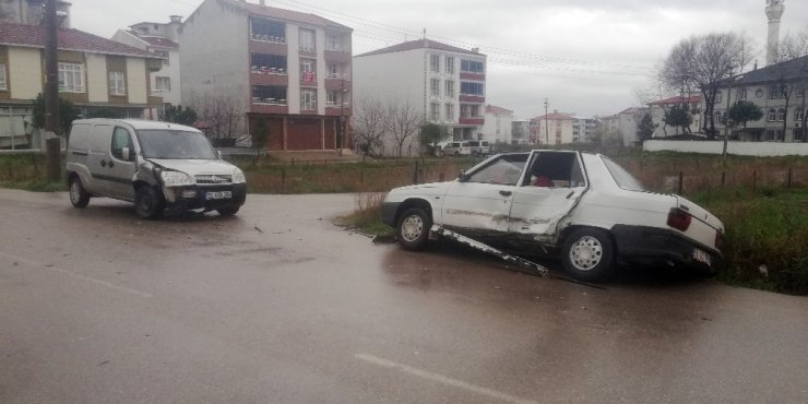 Bafra’da trafik kazası: 1 yaralı