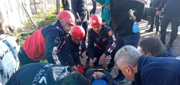 Şanlıurfa’da otomobil takla attı: 1 yaralı