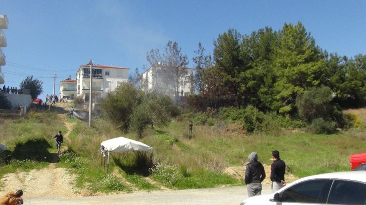 Manavgat’ta korkutan yangın