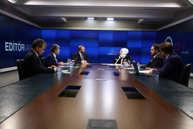 Aile, Çalışma ve Sosyal Hizmetler Bakanı Selçuk AA Editör Masası'na konuk oldu: (1)