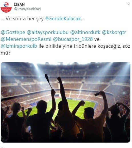 İzmir kulüpleri tek yürek: "Her şey geride kalacak"