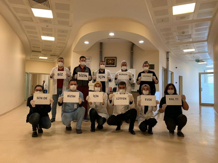 Kırıkkale'de sağlık çalışanlarından "evinde kal" çağrısı