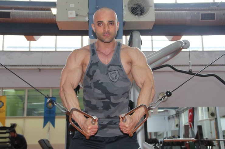 Türkiye vücut geliştirme şampiyonu Diyarbakır’dan