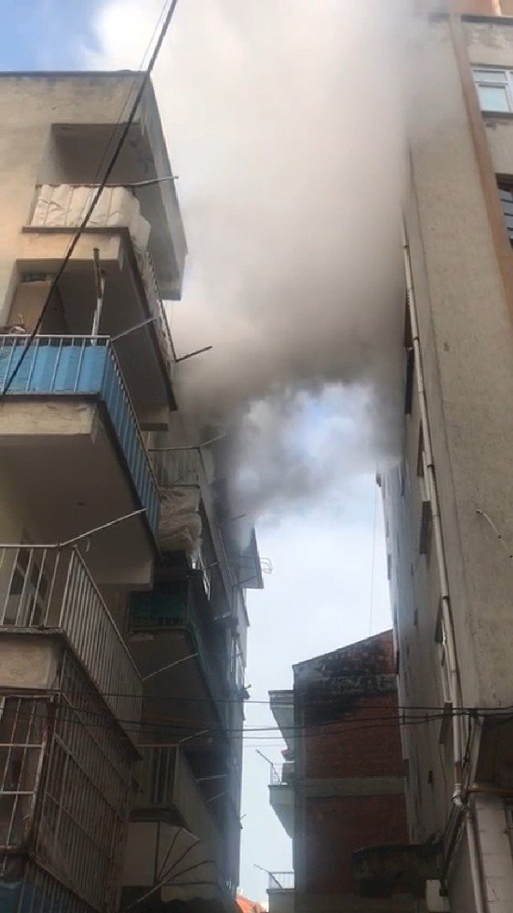 Samsun’da yangın