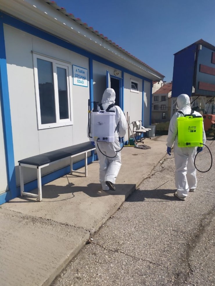 Tüm tesisler ilaçlandı