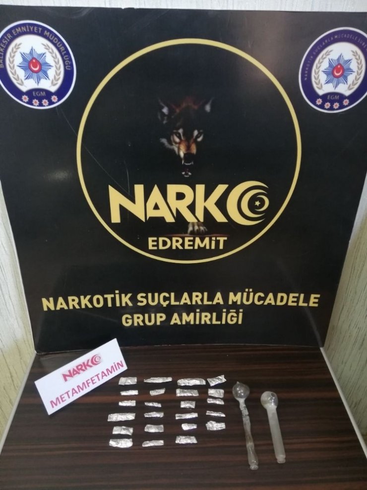 Balıkesir polisinden uyuşturucu operasyonu