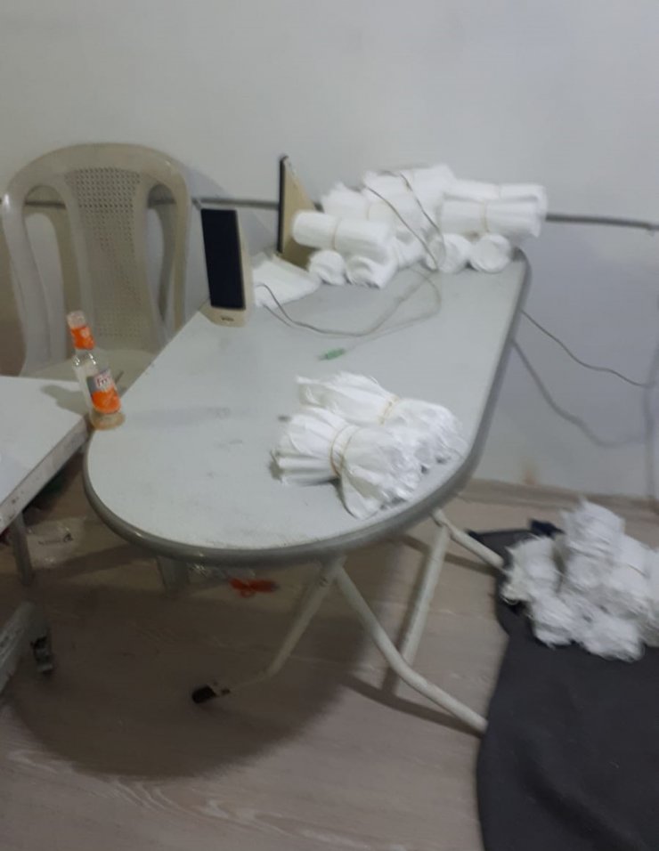 Başkentte "kaçak maske" üretimi yapan iş yeri mühürlendi