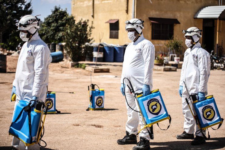 Beyaz Baretliler'den İdlib'de koronavirüsle mücadeleye destek çağrısı