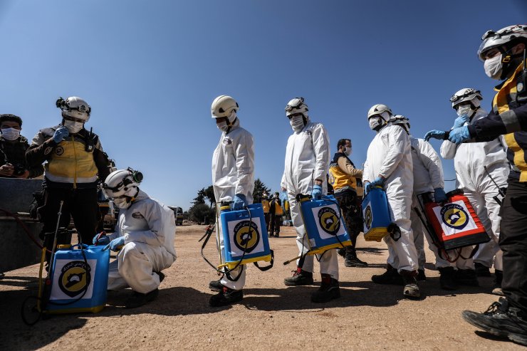 Beyaz Baretliler'den İdlib'de koronavirüsle mücadeleye destek çağrısı