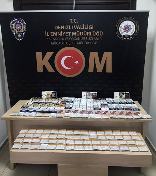 Denizli’de polis tütün kaçakçılarına göz açtırmadı