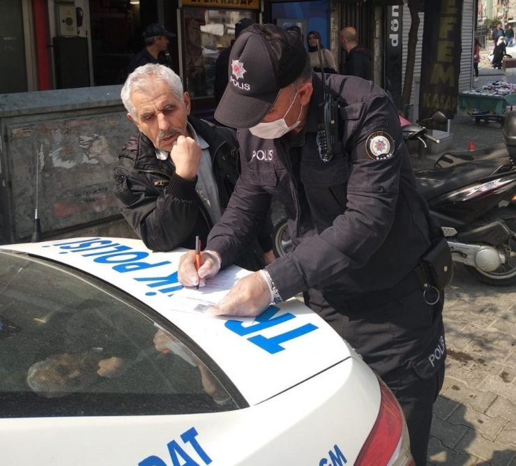 Aydın’da yasaklara uymayan yaşlılara ceza uygulanmaya başlandı