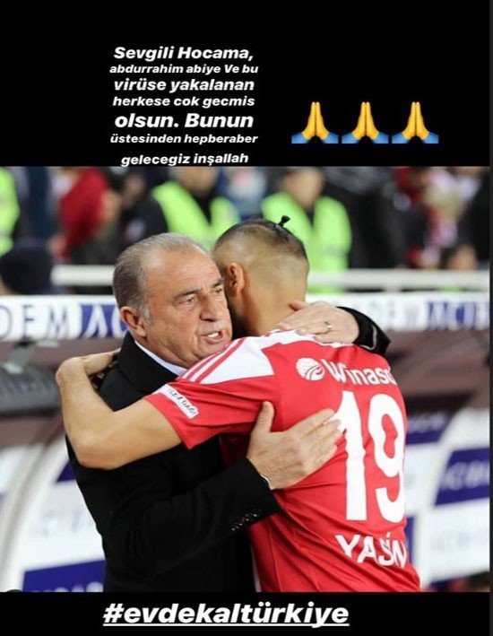 Yasin Öztekin’den Fatih Terim’e geçmiş olsun mesajı