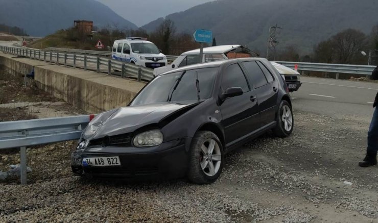 Bartın’da trafik kazası: 1 yaralı