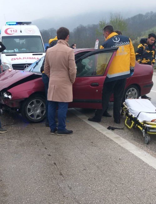 Yağmur kazaya yol açtı: 1 yaralı