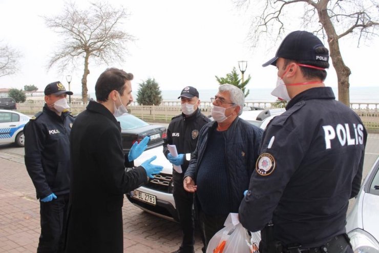 Cide’de yasağa uymayan bir kişiye para cezası uygulandı