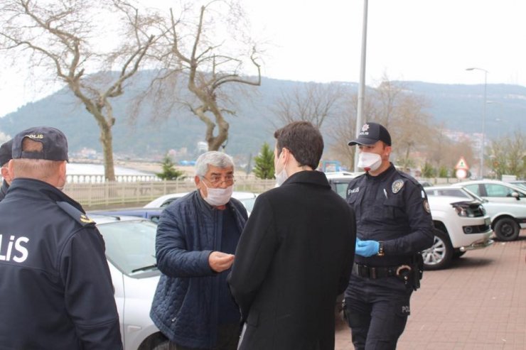 Cide’de yasağa uymayan bir kişiye para cezası uygulandı