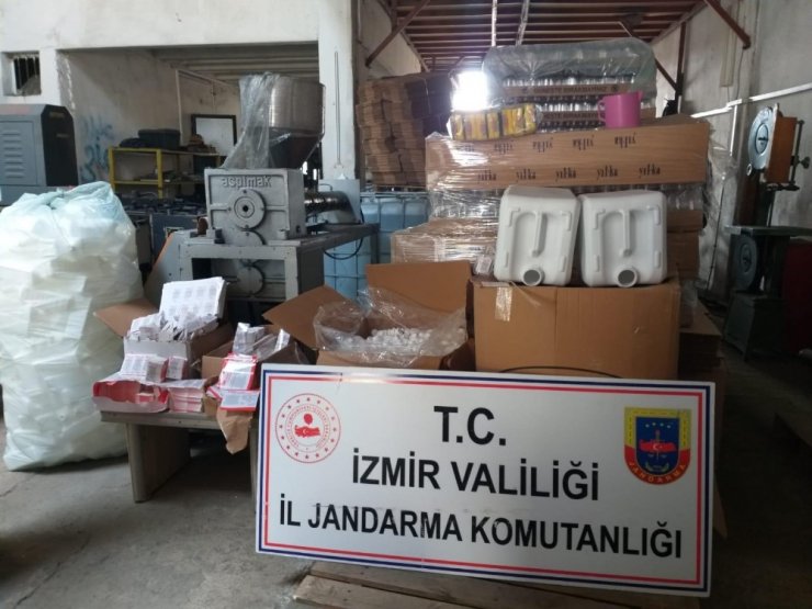 İzmir’de sahte dezenfektan üretenlere darbe