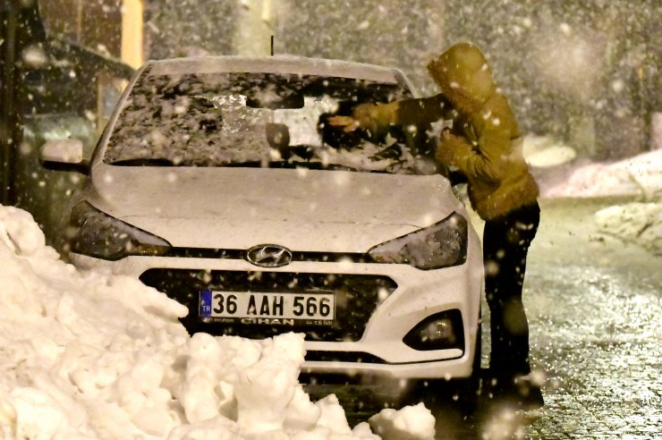 Sarıkamış ilkbaharda beyaza büründü