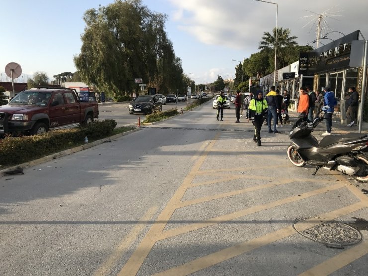 Ters yöne giren motosiklet kazaya neden oldu: 1 yaralı