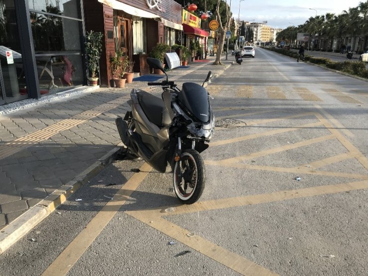 Ters yöne giren motosiklet kazaya neden oldu: 1 yaralı