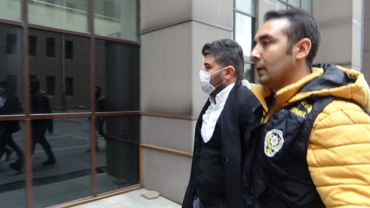 Yaşlı adama zorla maske takan ve kafasına kolonya döken şüpheli adliyede