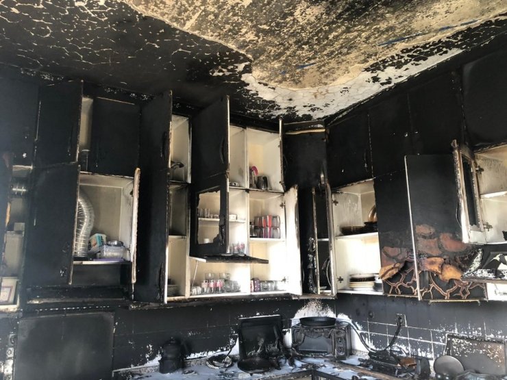 Kilis’te ikamet yangını