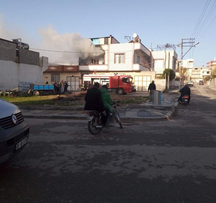 Kilis’te ikamet yangını