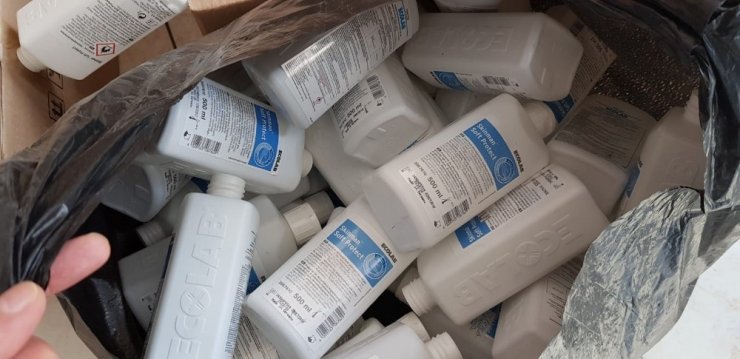 Çorum’da sahte dezenfektan üreten 1 kişi gözaltına alındı