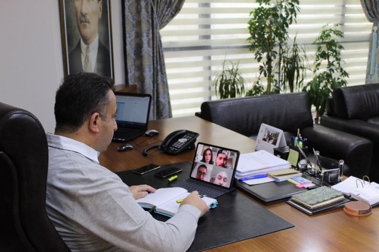 Osmangazi’de video konferanslı korona virüs toplantısı