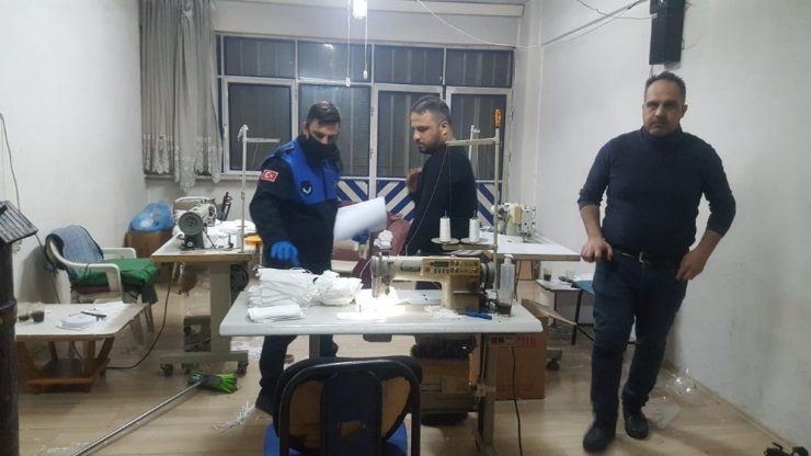 Bursa’da merdiven altı maske üretimine şok baskın