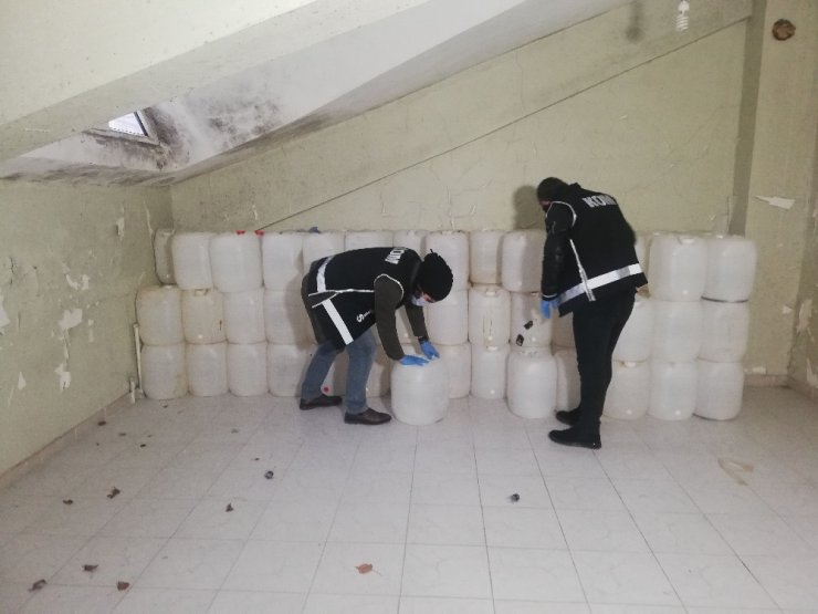 Büyükçekmece’de sahte alkol operasyonu